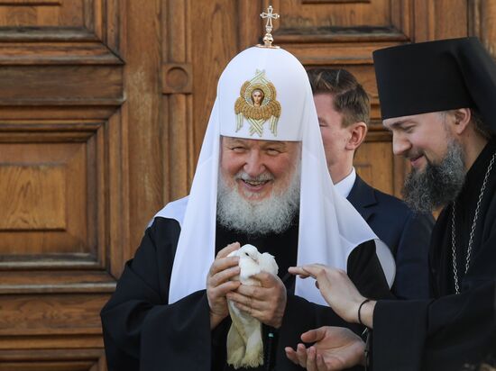 Патриаршее служение в праздник Благовещения Пресвятой Богородицы