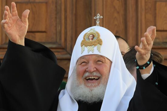 Патриаршее служение в праздник Благовещения Пресвятой Богородицы