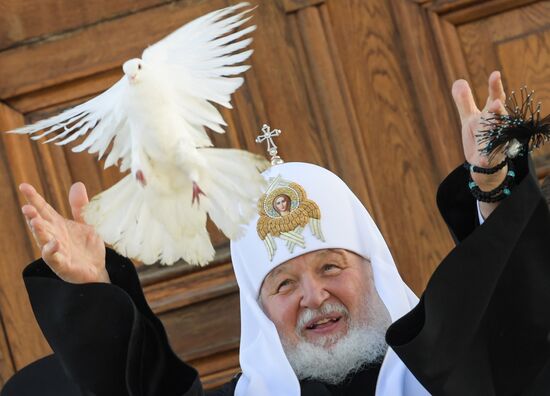 Патриаршее служение в праздник Благовещения Пресвятой Богородицы