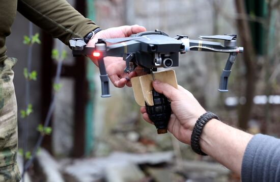 Производство беспилотников в батальоне "Восток" в ДНР