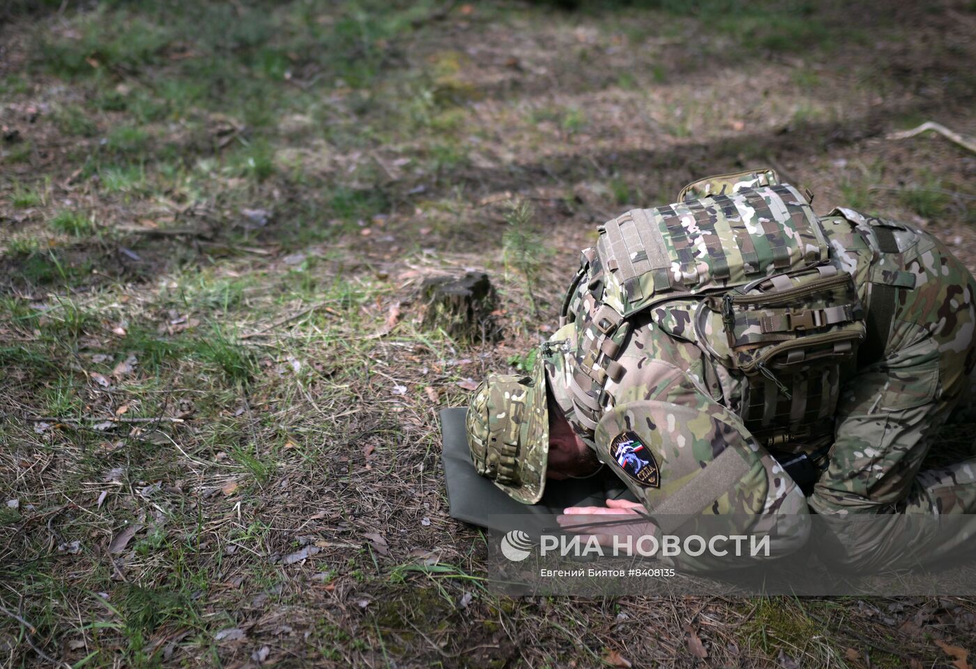 Бойцы спецназа "Ахмат" на кременском участке фронта в Донбассе