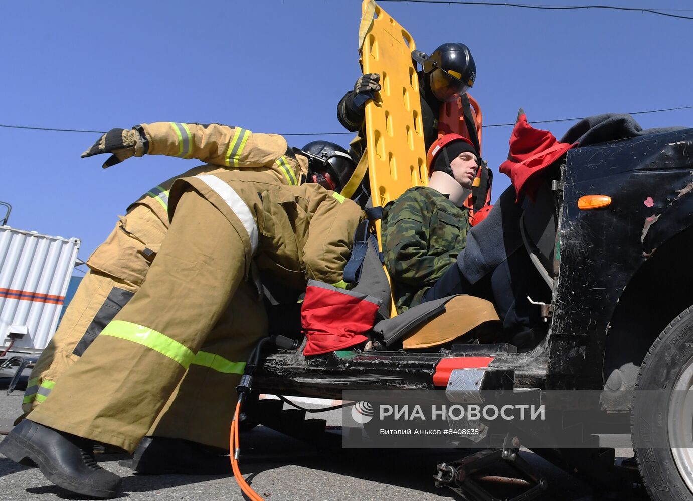 Соревнования МЧС по ликвидации последствий ДТП во Владивостоке | РИА  Новости Медиабанк