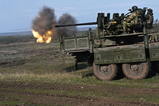 Боевая подготовка подразделений ВДВ на полигоне в зоне СВО