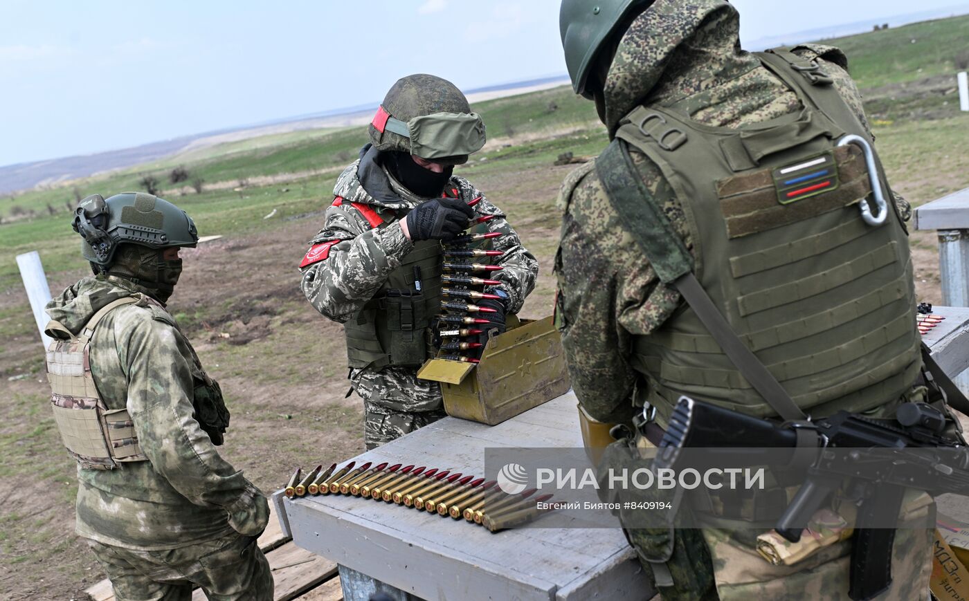 Боевая подготовка подразделений ВДВ на полигоне в зоне СВО