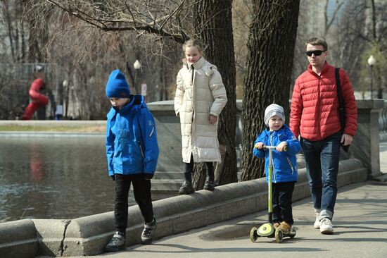 Весенняя погода в Москве
