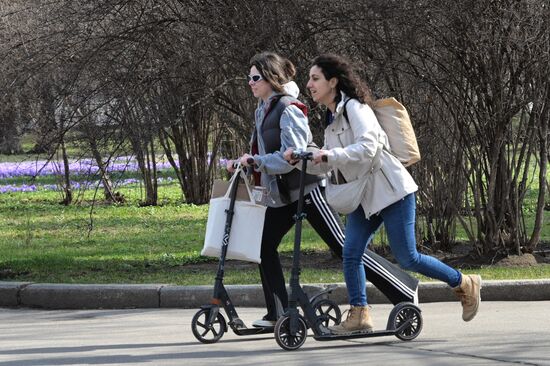 Весенняя погода в Москве