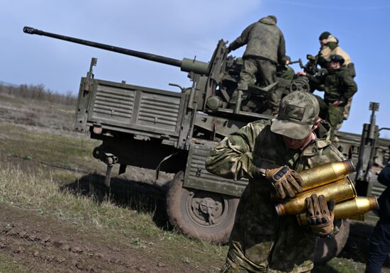 Боевая подготовка подразделений ВДВ на полигоне в зоне СВО