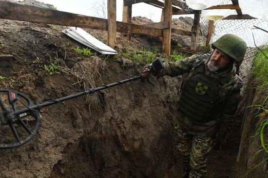 Работы поискового отряда по обнаружению останков в зоне СВО