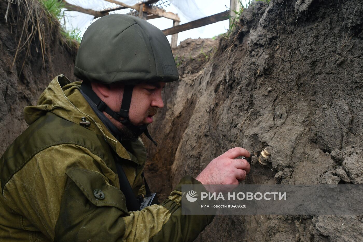 Работы поискового отряда по обнаружению останков в зоне СВО