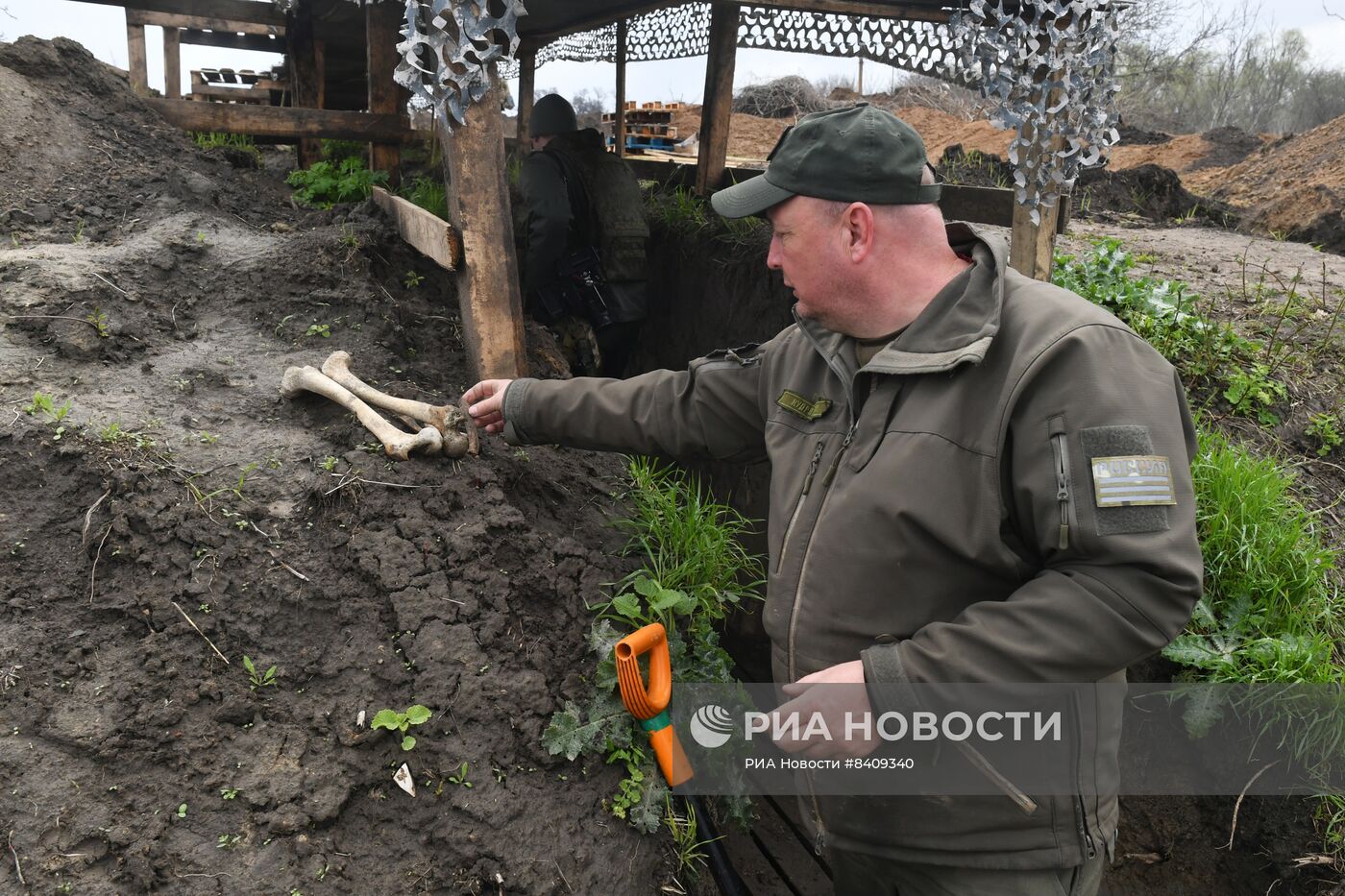 Работы поискового отряда по обнаружению останков в зоне СВО