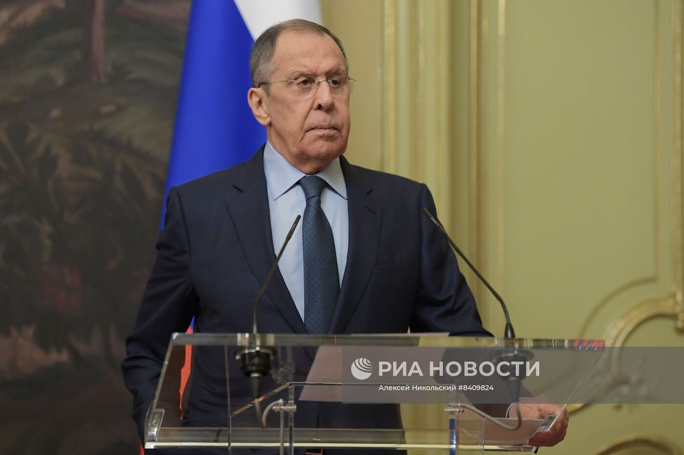 Встреча глав МИД РФ и Казахстана С. Лаврова и М. Нуртлеу