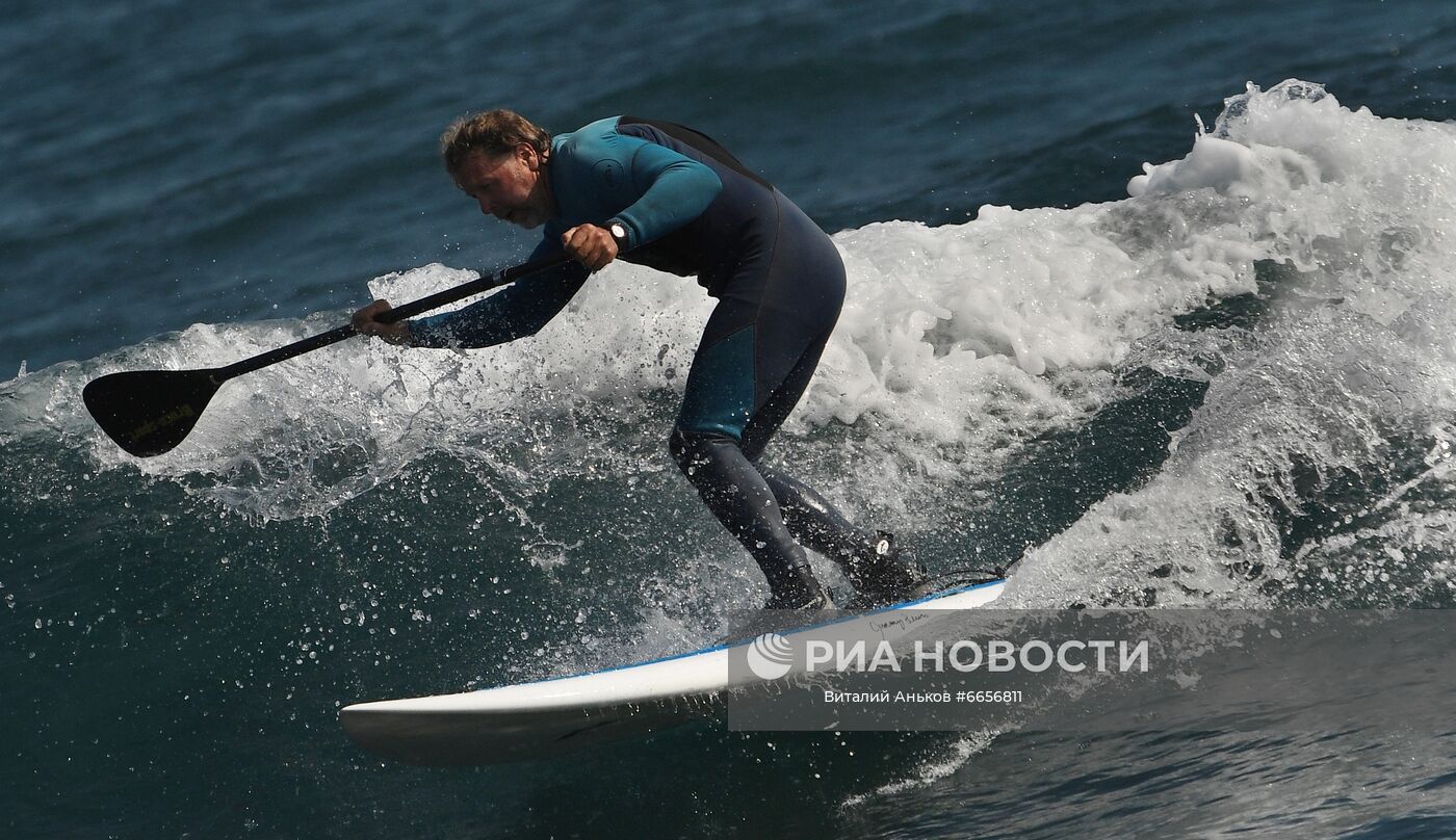 Сапсерфинг в Уссурийском заливе | РИА Новости Медиабанк