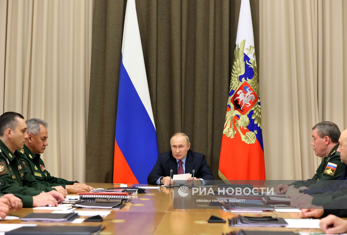 Путин совещание Минобороны