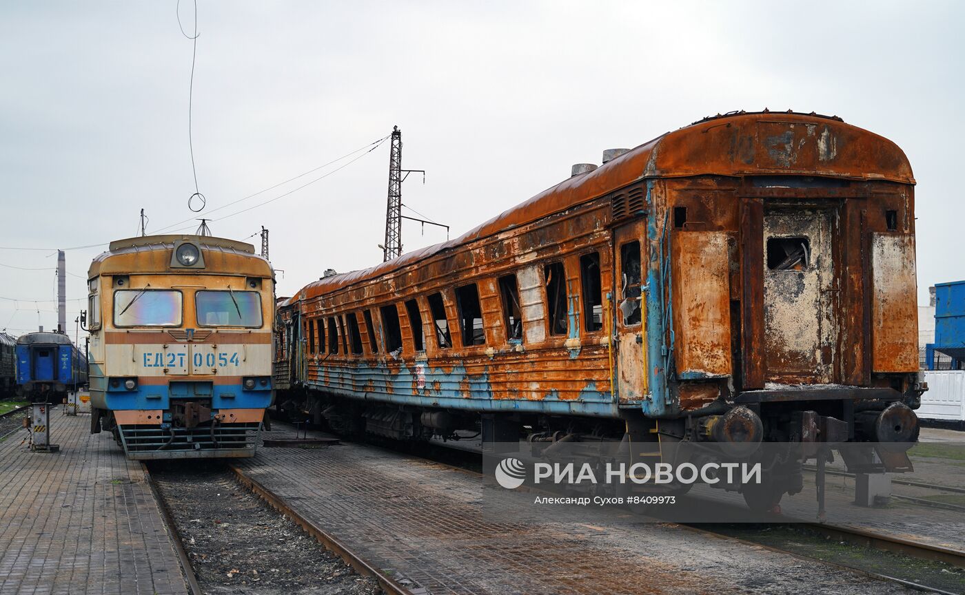 Восстановление железнодорожного вокзала в Мариуполе