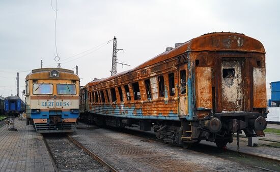 Восстановление железнодорожного вокзала в Мариуполе