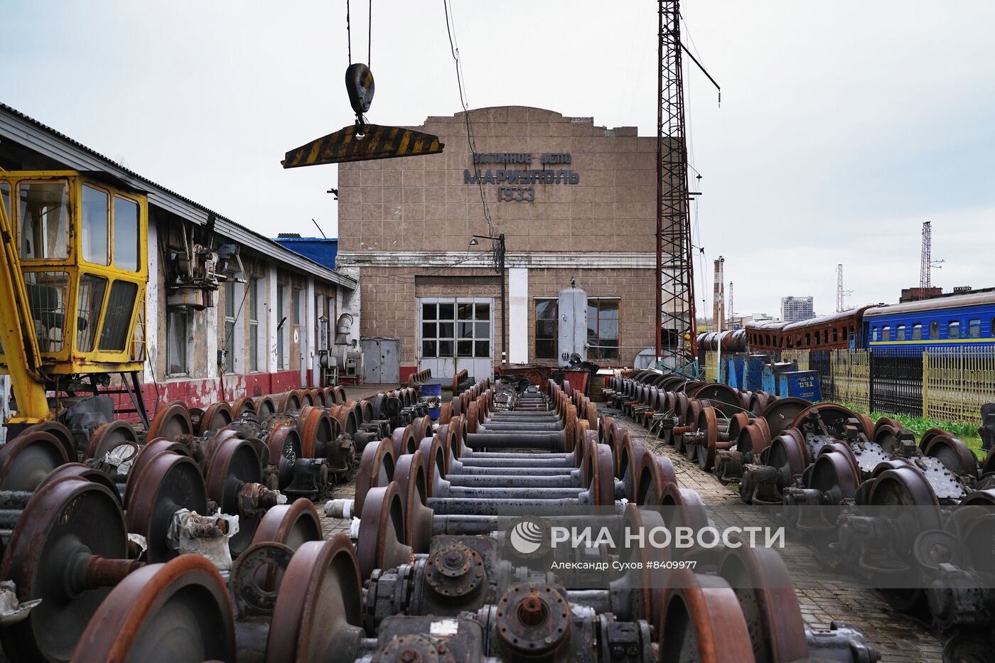 Восстановление железнодорожного вокзала в Мариуполе