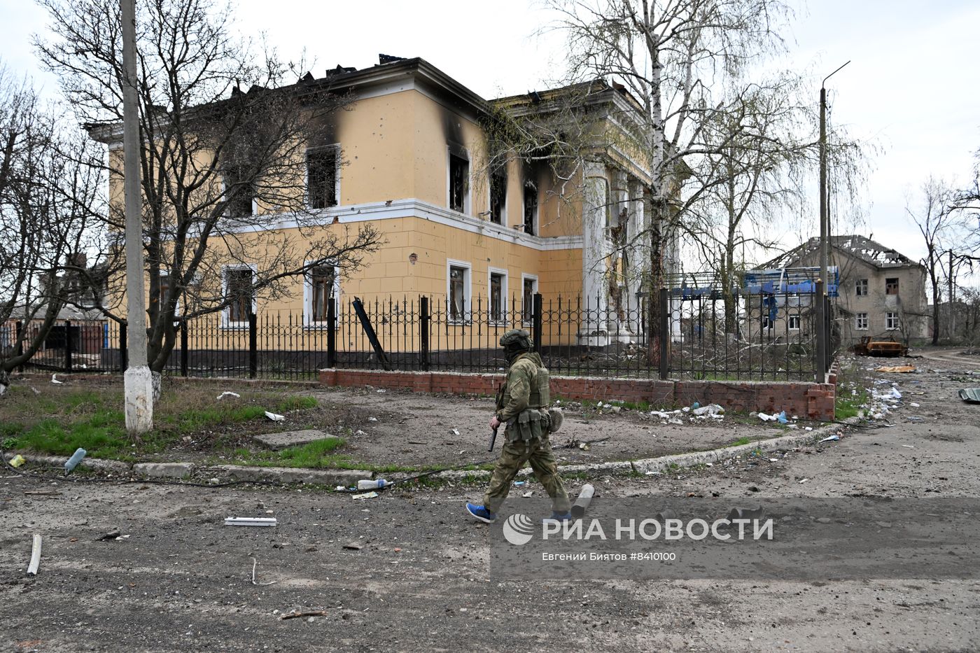 Бойцы группы Вагнера в центре Артемовска
