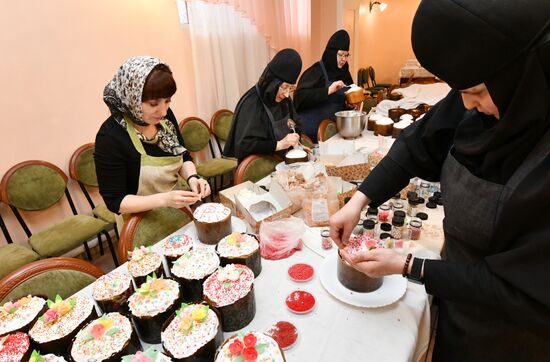 Подготовка к празднованию Пасхи в монастыре Всех святых в Забайкальском крае 