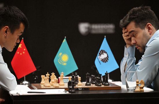 Шахматы. Матч за звание чемпиона мира. Четвертая партия