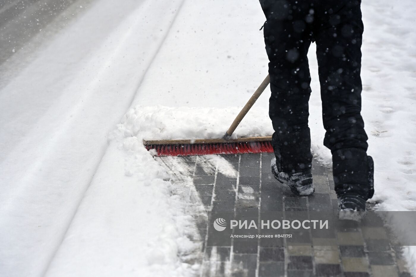 Апрельский снегопад в Новосибирске