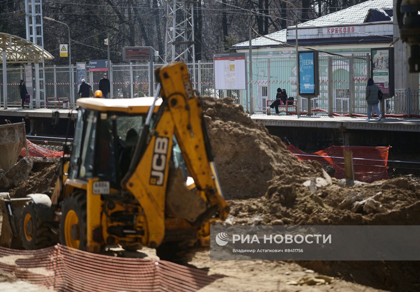 Строительство ТПУ "Крюково" МЦД-3 в Зеленограде