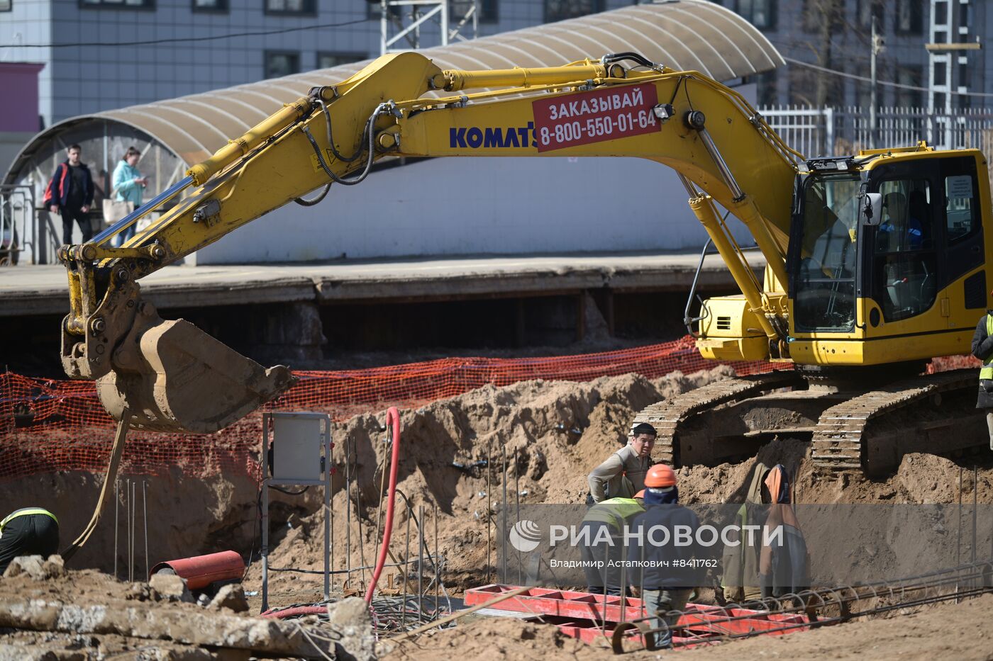 Строительство ТПУ "Крюково" МЦД-3 в Зеленограде