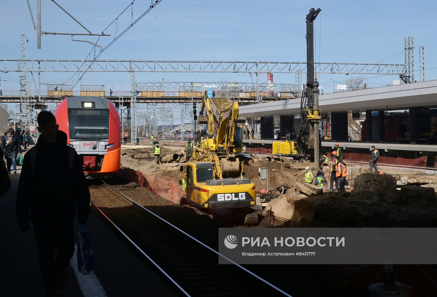 Строительство ТПУ "Крюково" МЦД-3 в Зеленограде