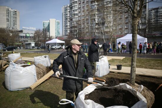 Общегородской субботник в Москве