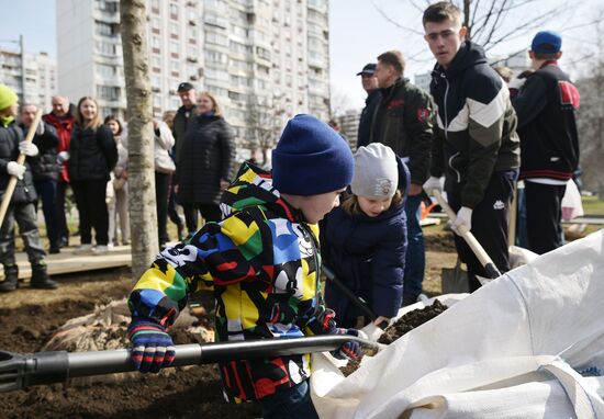 Общегородской субботник в Москве