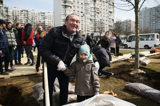 Общегородской субботник в Москве