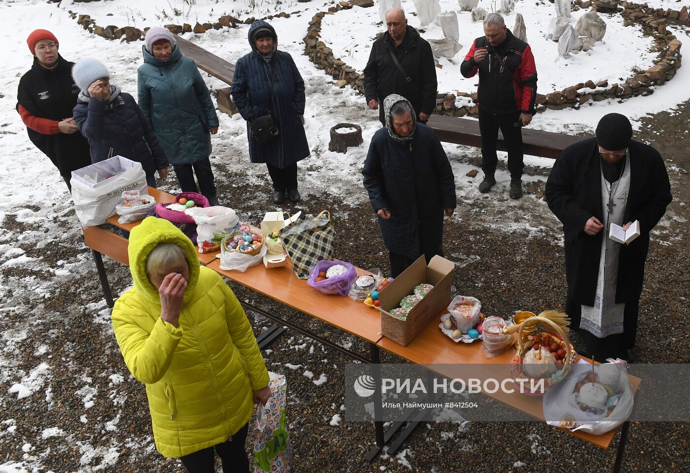 Освящение пасхальных куличей и яиц