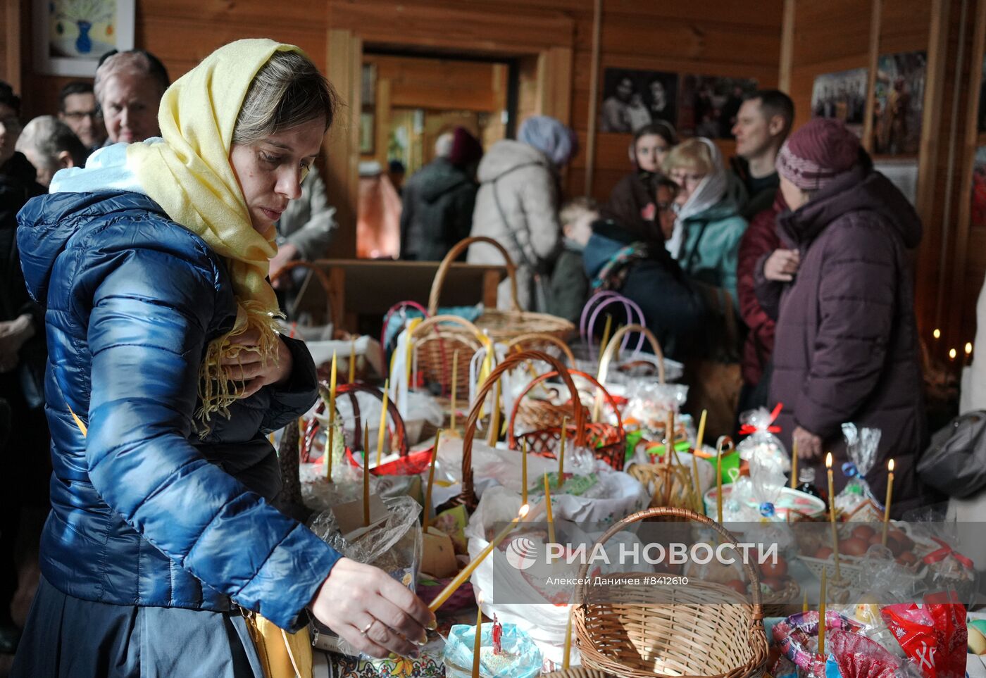 Освящение пасхальных куличей и яиц