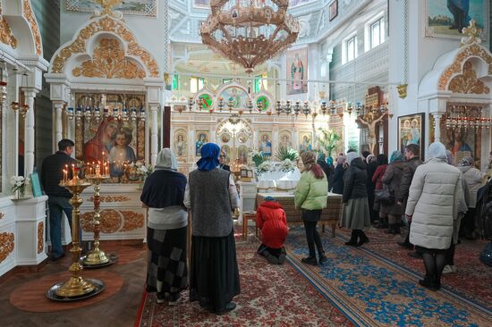 Освящение пасхальных куличей и яиц