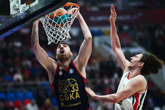 Баскетбол. Единая лига ВТБ. Матч ЦСКА - "Локомотив-Кубань"