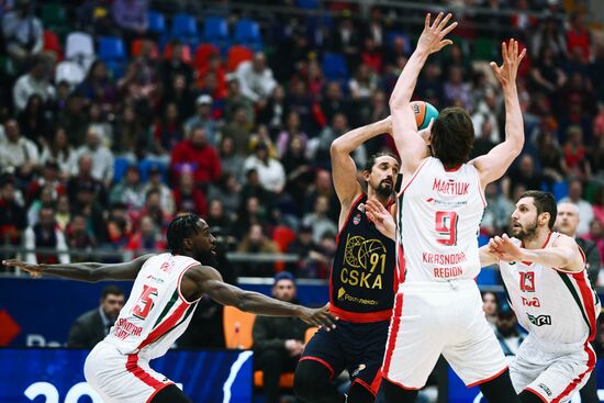 Баскетбол. Единая лига ВТБ. Матч ЦСКА - "Локомотив-Кубань"
