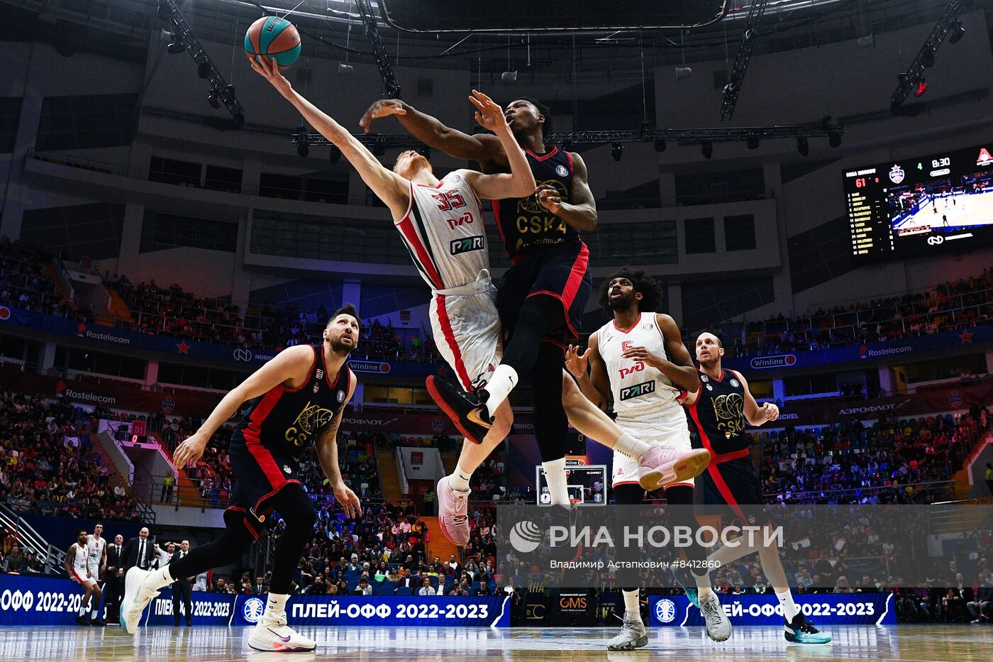 Баскетбол. Единая лига ВТБ. Матч ЦСКА - "Локомотив-Кубань"
