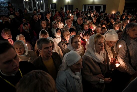 Пасхальные богослужения в России