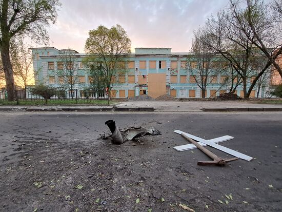 Центр Донецка подвергся обстрелу со стороны ВСУ  в пасхальную ночь