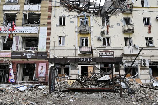 Бойцы ЧВК "Вагнер" в центре Артемовска