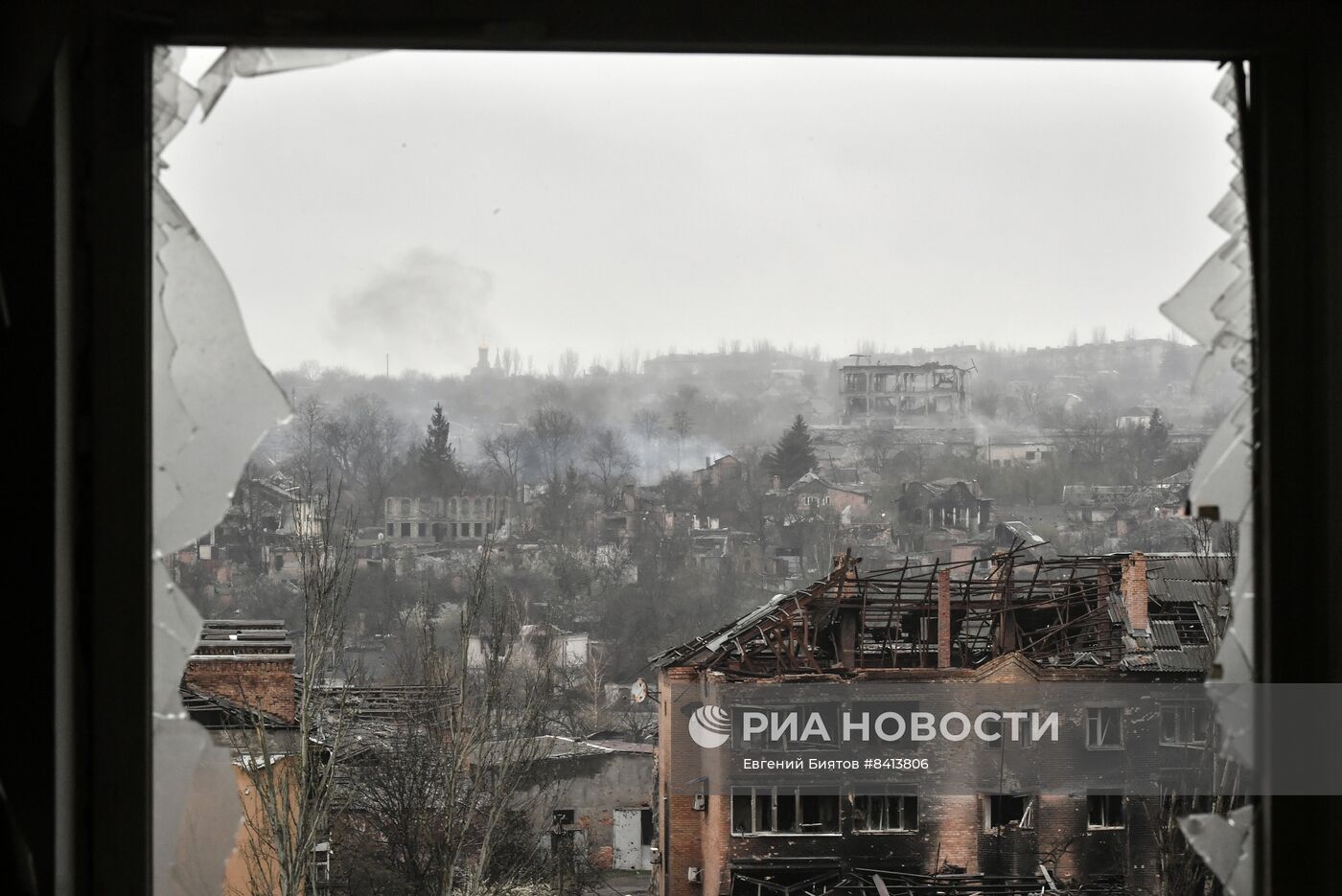 Бойцы ЧВК "Вагнер" в центре Артемовска