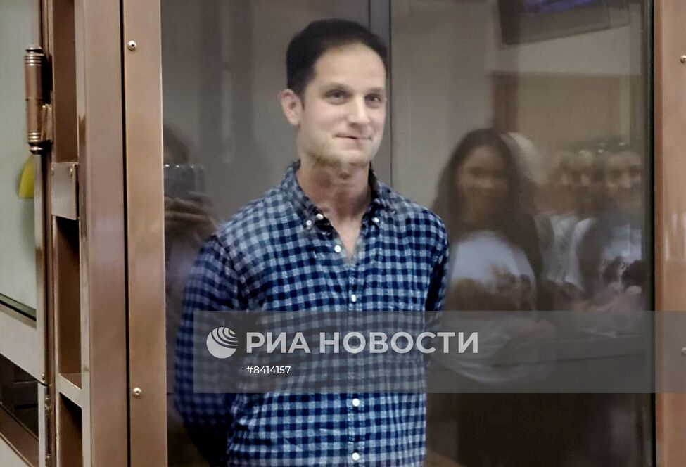 Заседание суда по делу журналиста Wall Street Jornal Эвана Гершковича