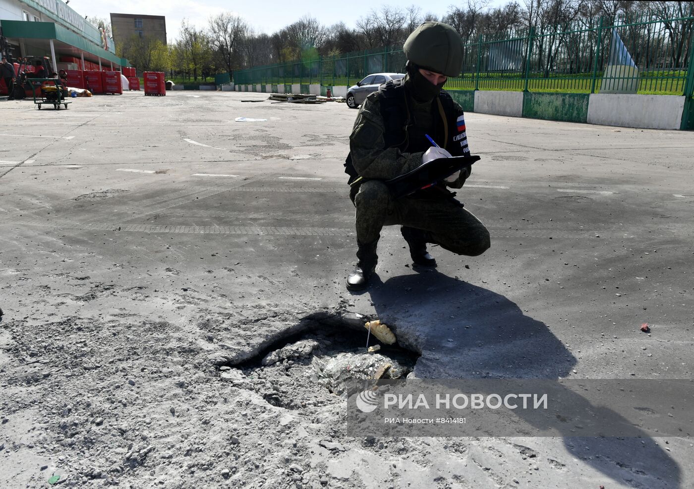 Последствия обстрела ВСУ Васильевки в Запорожской области
