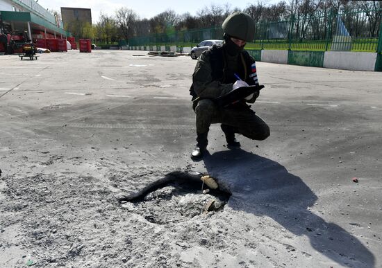 Последствия обстрела ВСУ Васильевки в Запорожской области