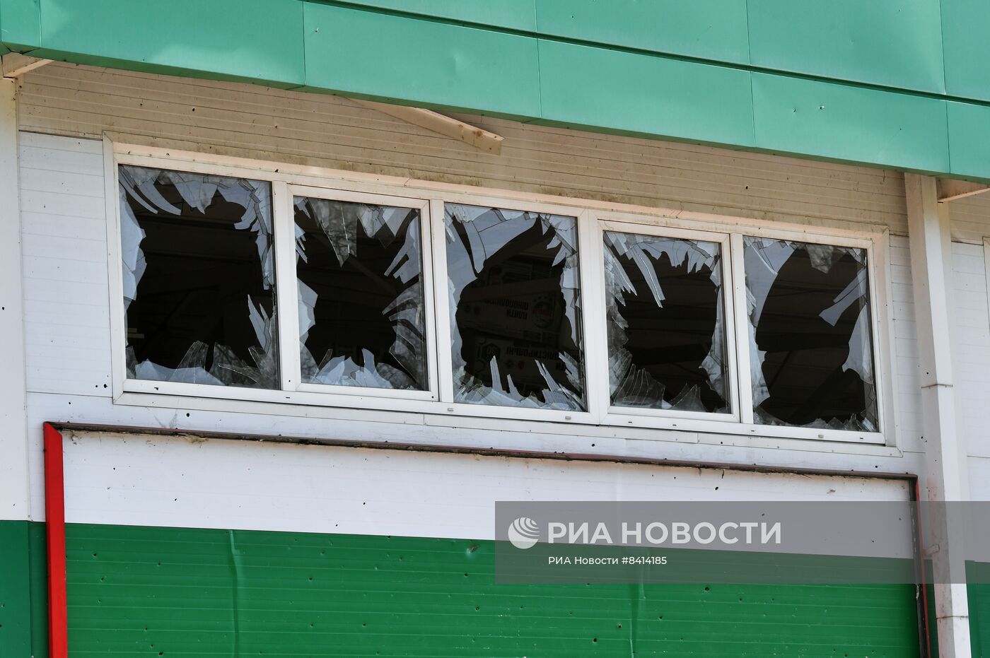 Последствия обстрела ВСУ Васильевки в Запорожской области