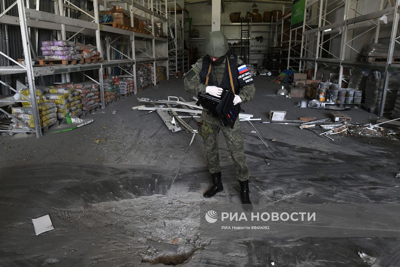 Последствия обстрела ВСУ Васильевки в Запорожской области