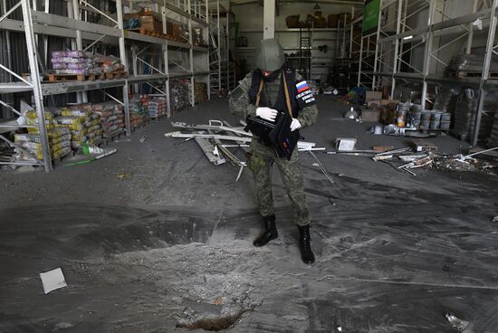 Последствия обстрела ВСУ Васильевки в Запорожской области