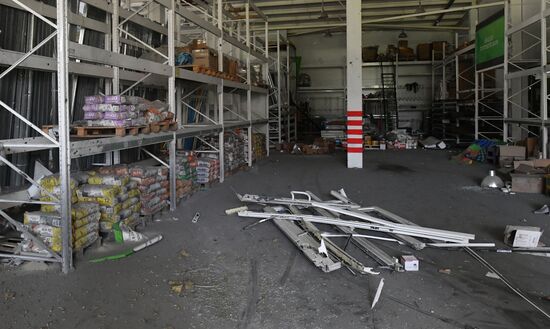 Последствия обстрела ВСУ Васильевки в Запорожской области