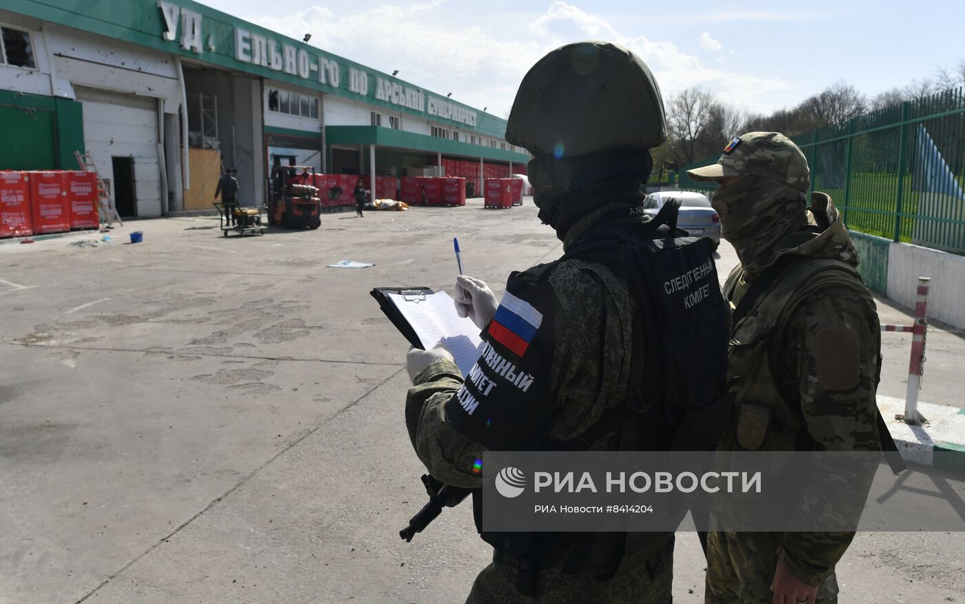 Последствия обстрела ВСУ Васильевки в Запорожской области