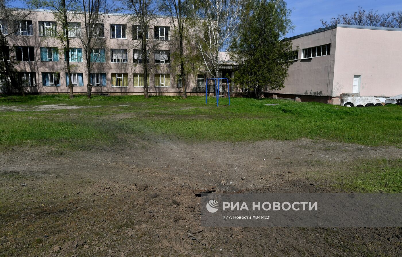 Последствия обстрела ВСУ Васильевки в Запорожской области