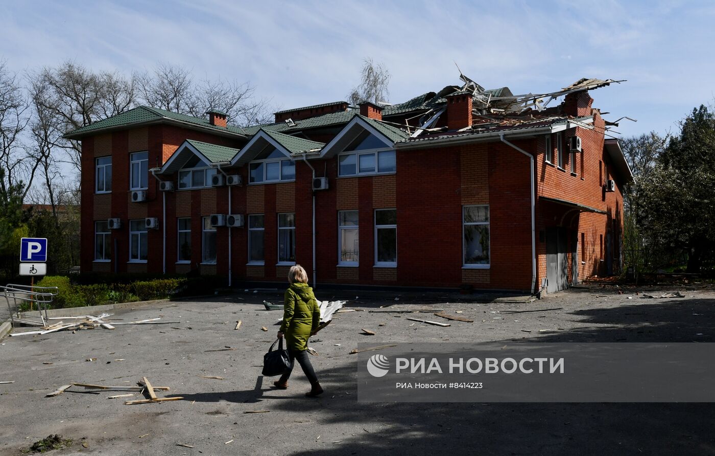 Последствия обстрела ВСУ Васильевки в Запорожской области